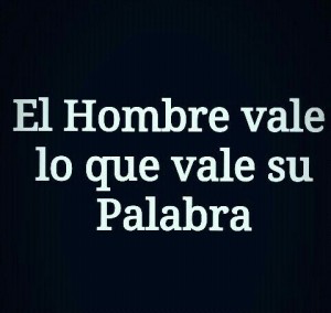 hombre de palabra